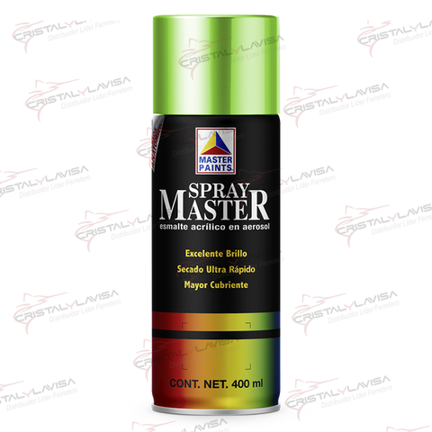 MAS818 PINTURA SP. AMARILLO LIMON BRILLANTE 400ML MASTER      Empaque de 6