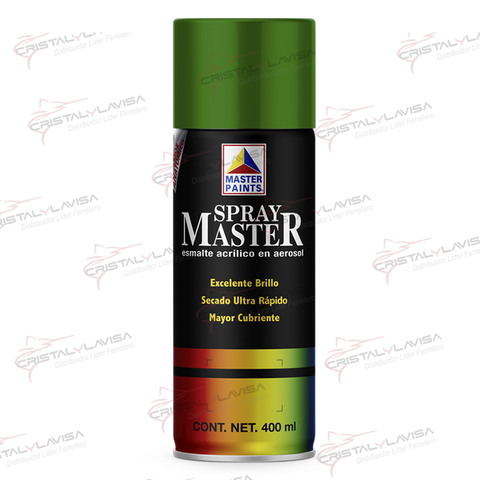 MAS823 PINTURA SP. VERDE BOSQUE BRILLANTE 400ML MASTER        Empaque de 6