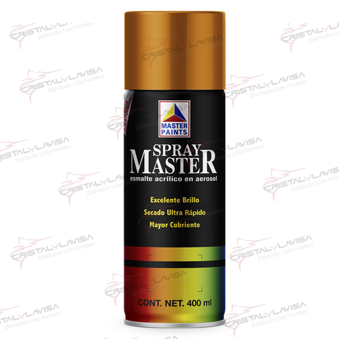 MAS824 PINTURA SP. NARANJA BRILLANTE 400ML MASTER             Empaque de 6