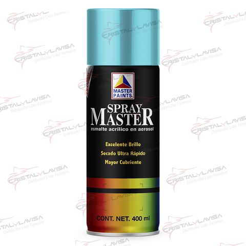 MAS829 PINTURA SP. AZUL CIELO BRILLANTE 400ML MASTER          Empaque de 6