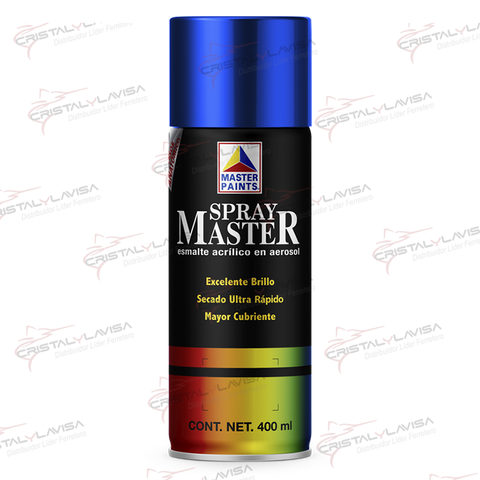 MAS845 PINTURA SP. AZUL ESPANOL BRILLANTE 400ML MASTER        Empaque de 6