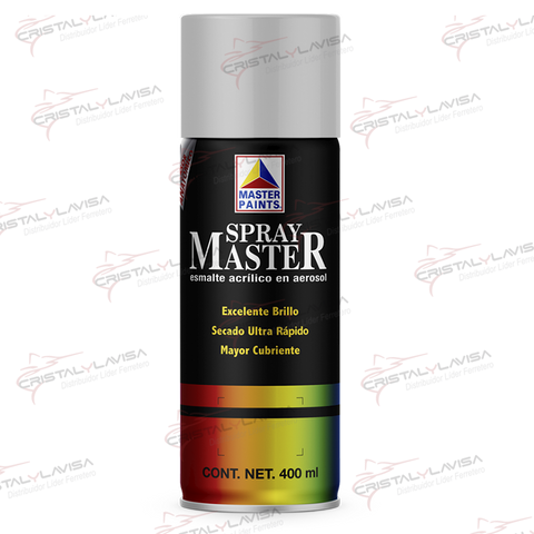 MAS803 PINTURA SP. NEGRO MATE 400ML MASTER                    Empaque de 6