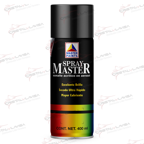 MAS848 PINTURA SP. NEGRO ALT. TEMP 400ML MASTER               Empaque de 5