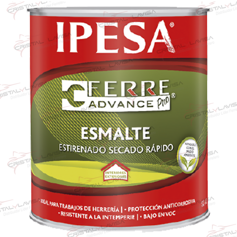 1405072 PINTURA ADVA ESMALT SECADO RAPI NEGRO 1 LT IPESA       Empaque de 4