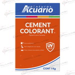 CA93310 COLOR P/CEMENTO ROJO OXIDO 1KG ACUARIO                 Empaque de 6