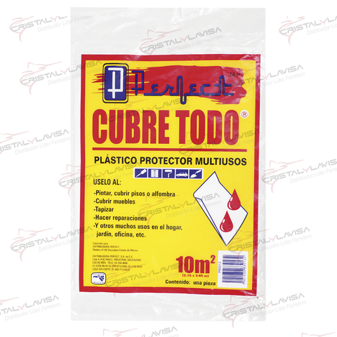 P00513 CUBRE TODO PLASTICO 10 MT2 513 PERFECT                 Empaque de 20